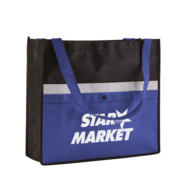 Royal Blue color option for Non Woven Tote Bag With Pocket