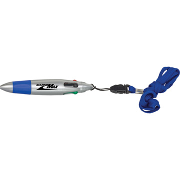 Blue color option for 4 Color Pen On A Lanyard
