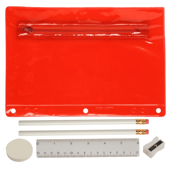 Translucent Red color option for Translucent Deluxe School Kit   Blank Contents