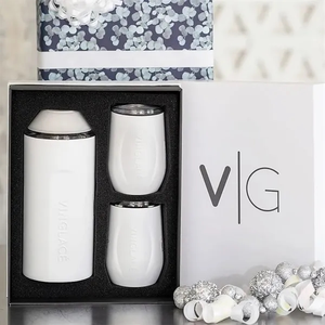 Photo of Vinglacé® Wine Bottle Insulator & 2 Glass Gift Set, Full C