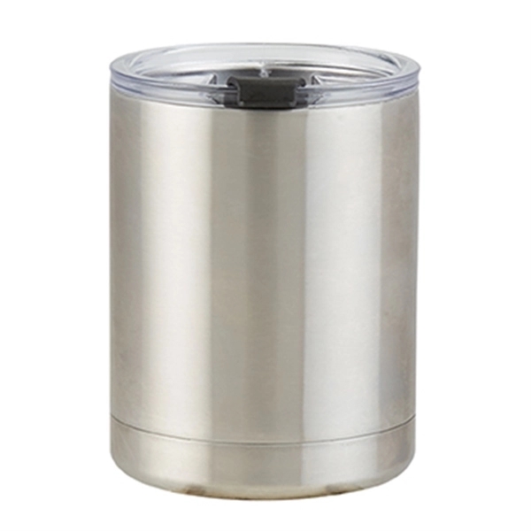 Stainless Steel color option for 10 Oz. Low Ball Insulated Tumbler