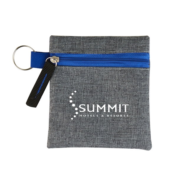 Blue color option for Heathered Tech Pouch