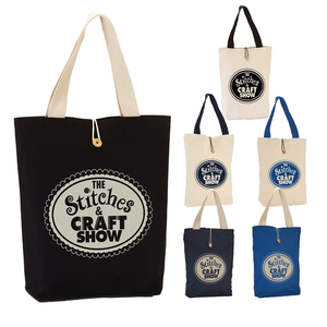 Photo of 11.5 Oz. Cotton Canvas Button Up Tote Bag
