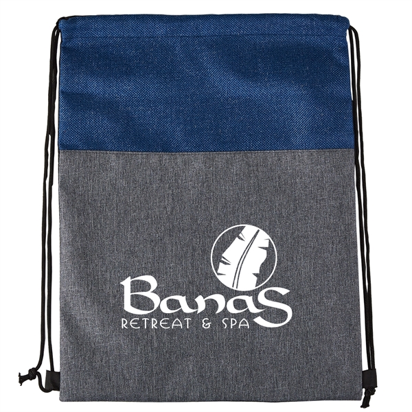 Blue color option for Heathered N' Jute Drawstring Backpack