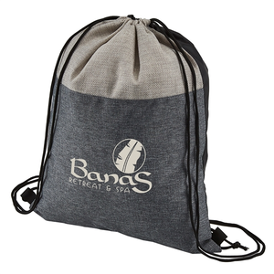 Photo of Heathered N' Jute Drawstring Backpack