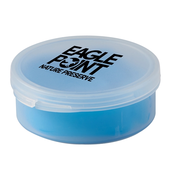 Light Blue- Dark Blue color option for Reuse It Mood Silicone Straw In Round Case