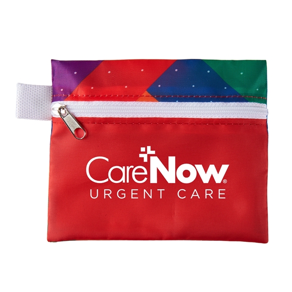 Red color option for Zippered Pouch First Aid Kit