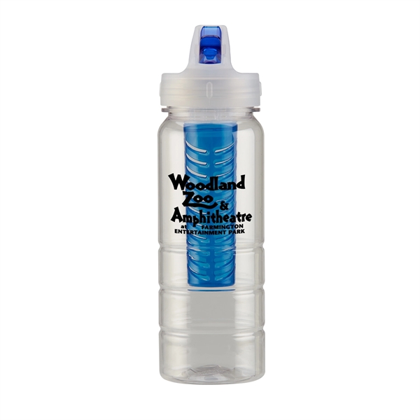 Translucent Blue color option for 25 Oz. Infusion Water Bottle