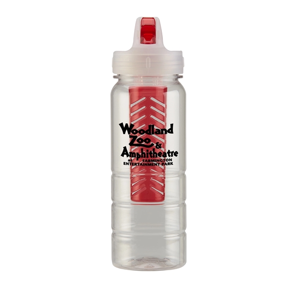 Translucent Red color option for 25 Oz. Infusion Water Bottle