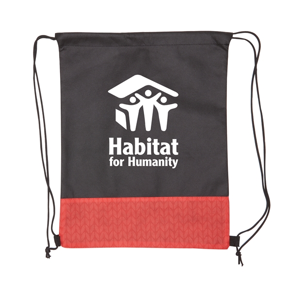 Red color option for Pathway Non Woven Drawstring Backpack