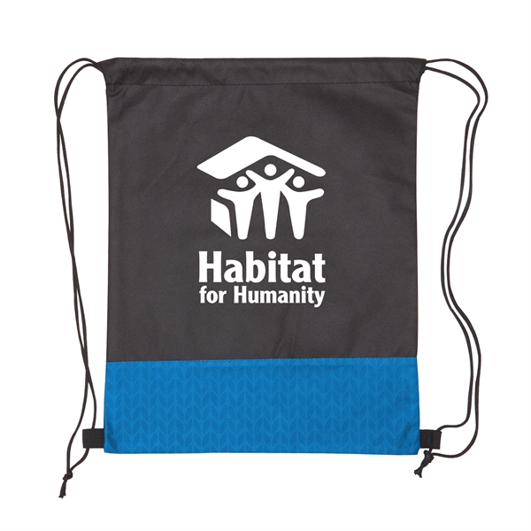 Sky Blue color option for Pathway Non Woven Drawstring Backpack