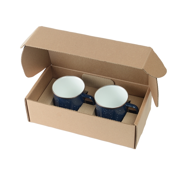 Navy Blue color option for 16 Oz. Speckle It Stainless Steel Camping Mug Gift Box Set