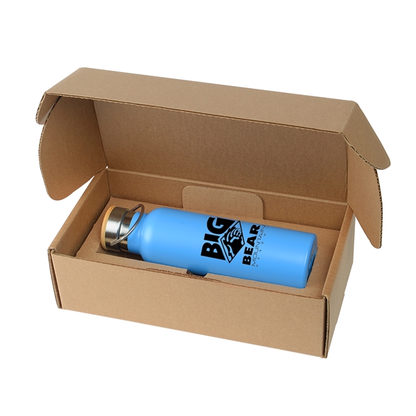 Blue color option for 21 Oz. Insulated Stainless Steel Water Bottle With Gift Box