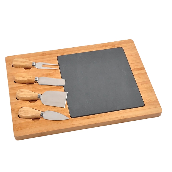 Brown color option for Slate Cheese Board Charcuterie Set