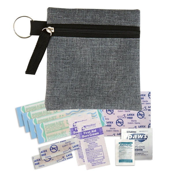 Black color option for Heathered Mini First Aid Kit