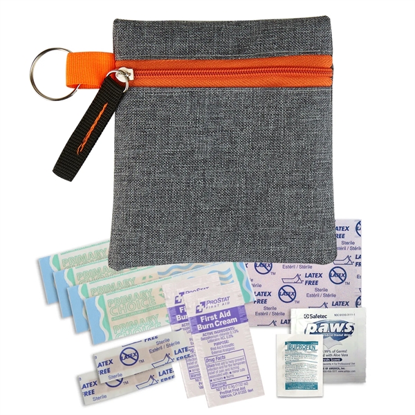Orange color option for Heathered Mini First Aid Kit