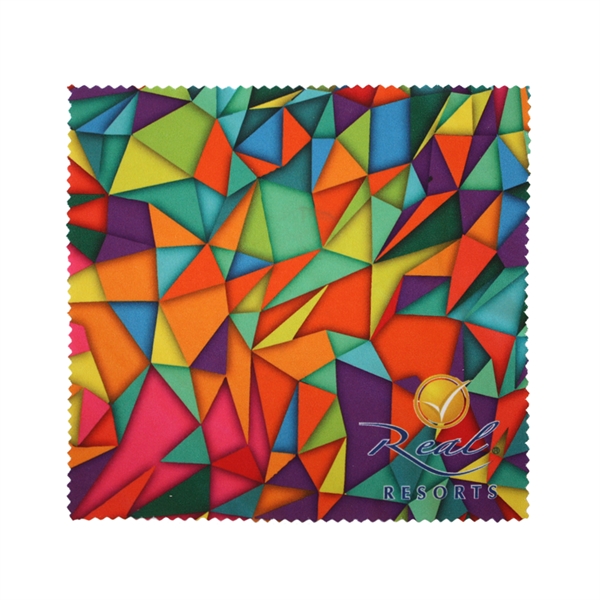 White color option for Sublimated Microfiber Cloth