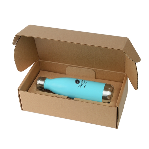 Light Blue color option for 17 Oz Cascade Insulated Stainless Steel Bottle With Gift Box