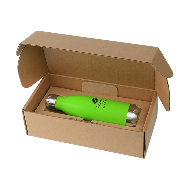 Lime Green color option for 17 Oz Cascade Insulated Stainless Steel Bottle With Gift Box