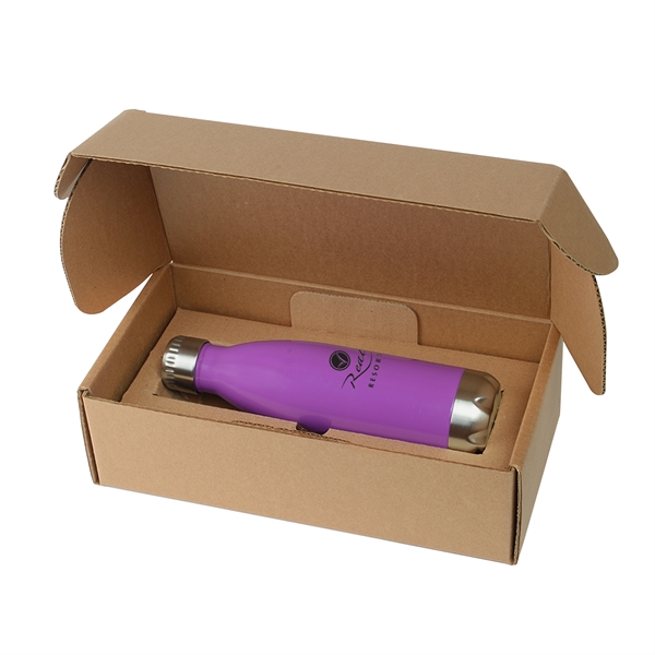 Purple color option for 17 Oz Cascade Insulated Stainless Steel Bottle With Gift Box