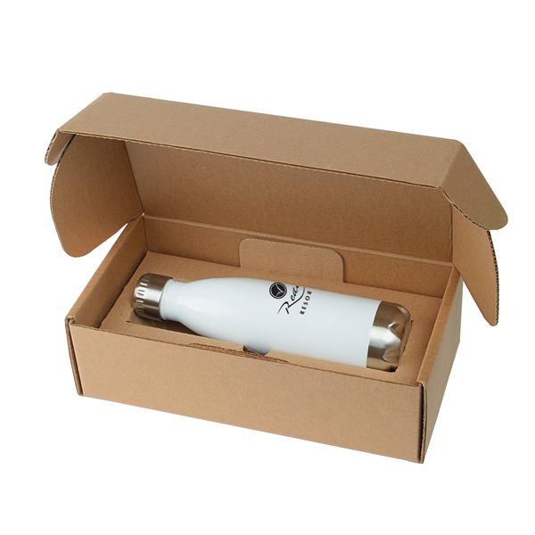 White color option for 17 Oz Cascade Insulated Stainless Steel Bottle With Gift Box