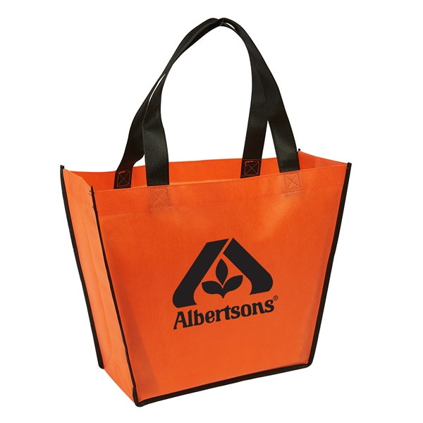 Orange color option for Trapezoid Shape Tote Bag