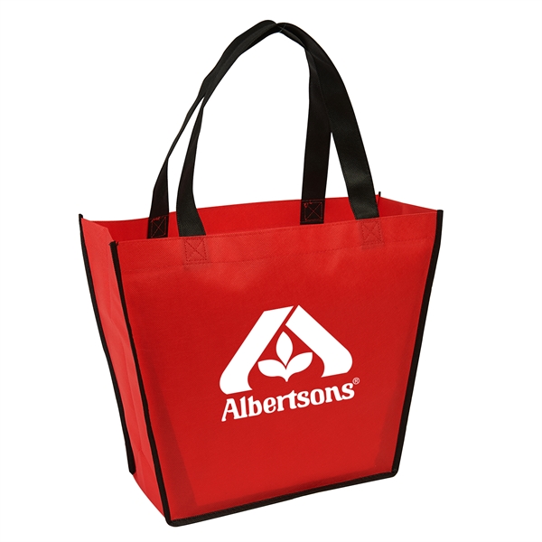 Red color option for Trapezoid Shape Tote Bag