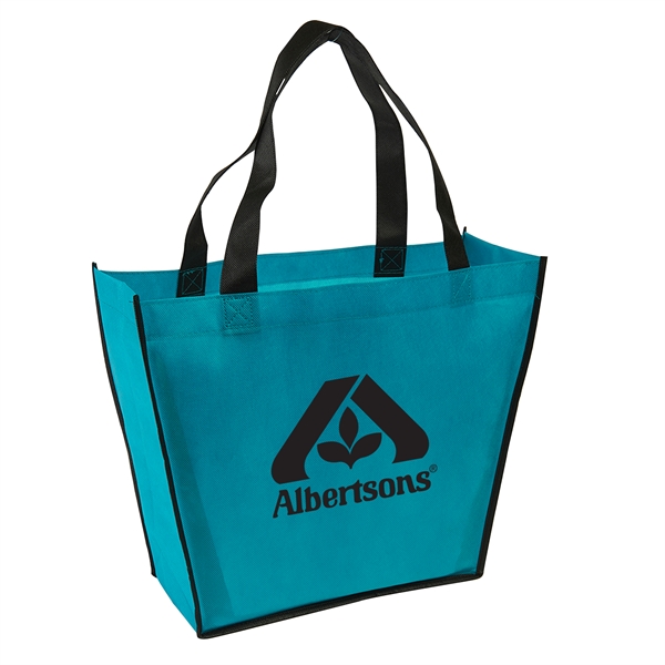Teal color option for Trapezoid Shape Tote Bag