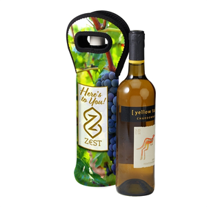 Photo of Sublimated Neoprene Wine Tote Carrier Holder
