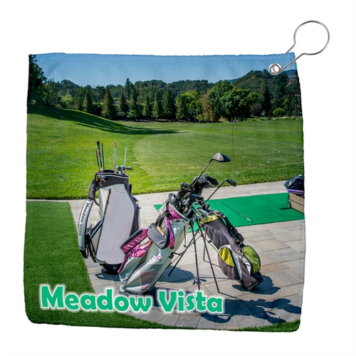 Main photo of Sublimated Microfiber Golf Towel W/Grommet