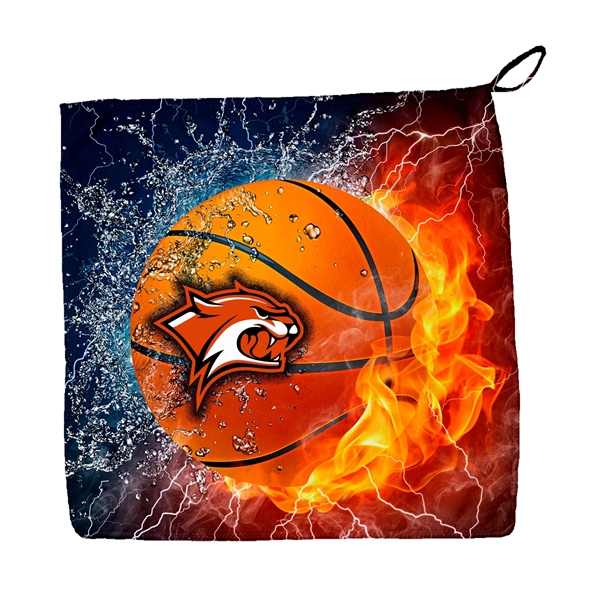 White color option for Sublimated Rally Towel