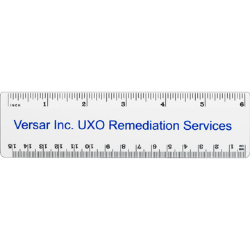 White color option for 6" Plastic Ruler