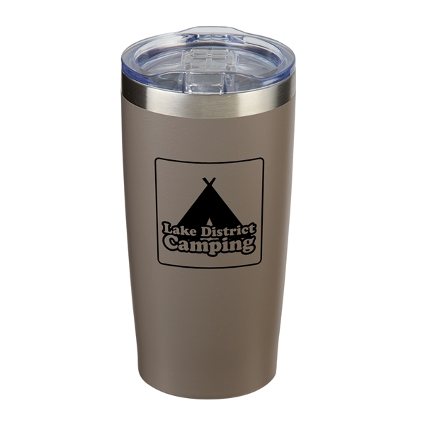 Matte Gray color option for 20 Oz Powder Coated Travel Tumbler