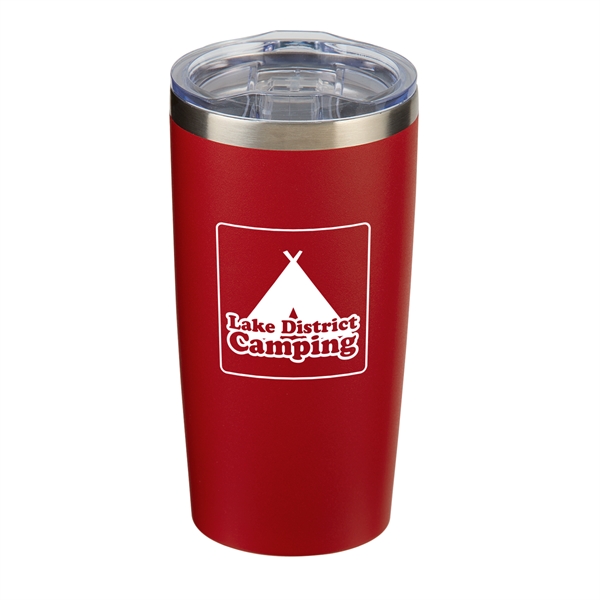 Matte Red color option for 20 Oz Powder Coated Travel Tumbler