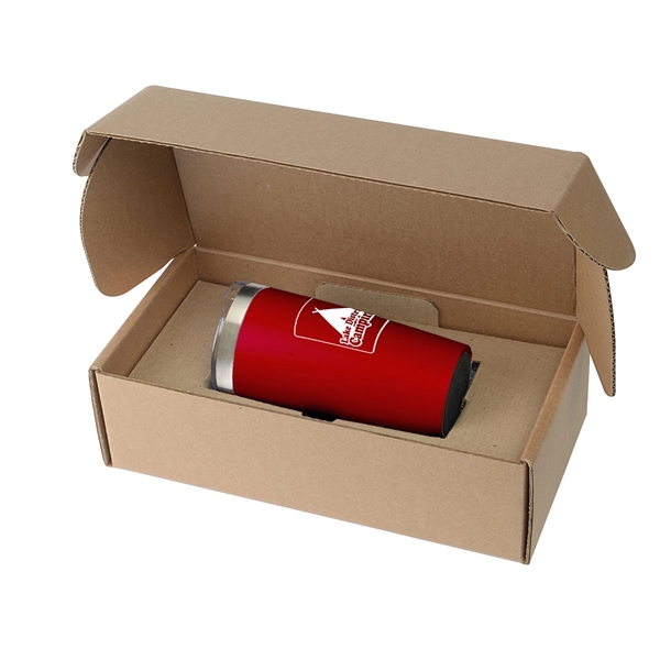Matte Red color option for 20oz Everest Powder Coated Stainless Steel Tumbler Gift Box