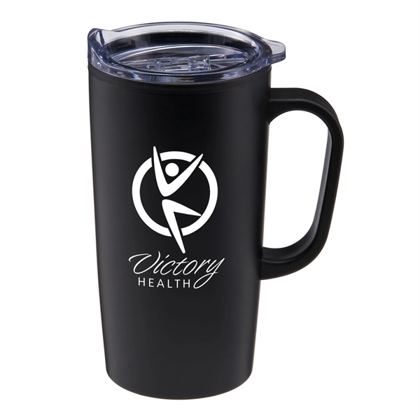 Matte Black color option for 20 Oz Stainless Steel Travel Mug With Handle