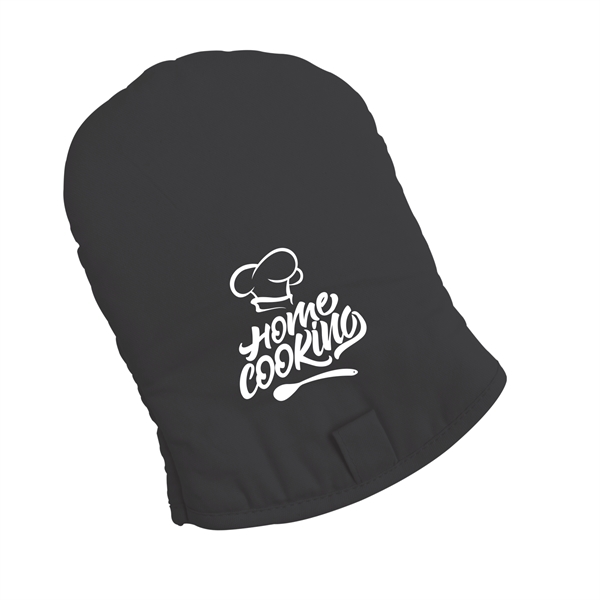 Black color option for Rpet Easy On Ad Oven Mitt