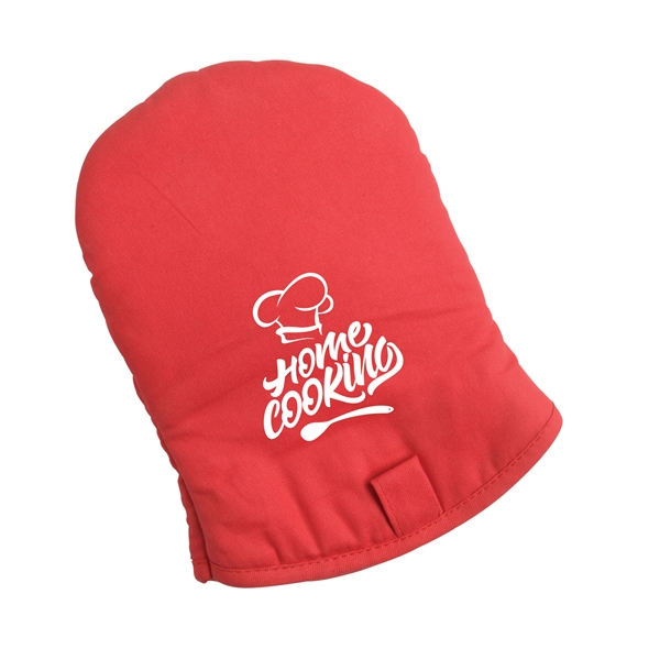 Red color option for Rpet Easy On Ad Oven Mitt