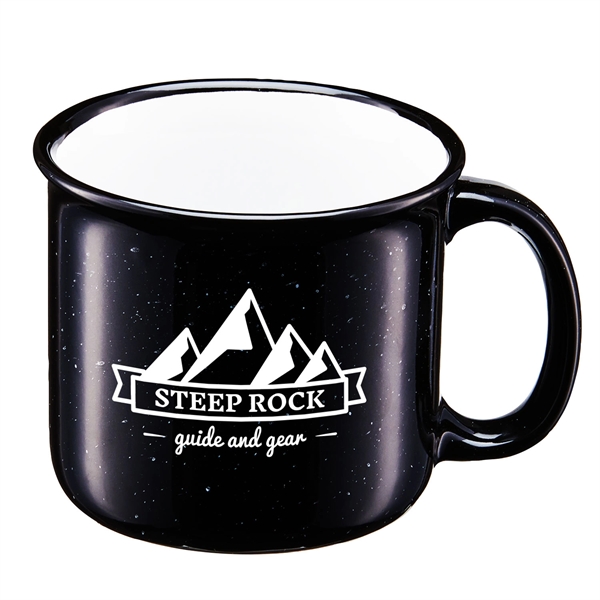 Black color option for 15 Oz. Speckle It Ceramic Camping Mug