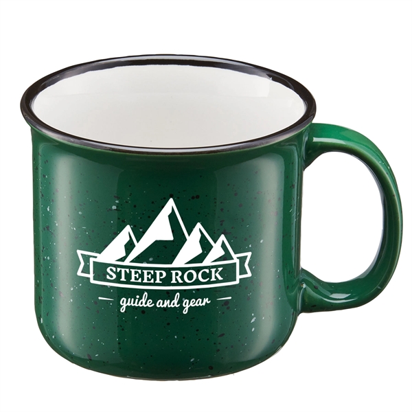 Dark Green color option for 15 Oz. Speckle It Ceramic Camping Mug