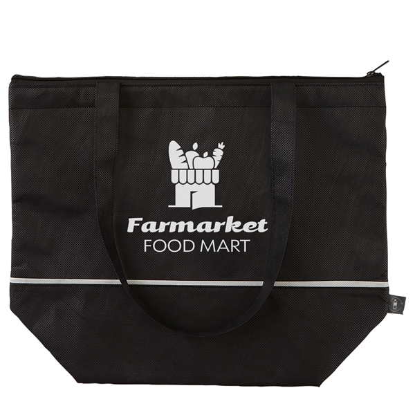 Black-Black color option for Rpet Insulated Cooler Bag
