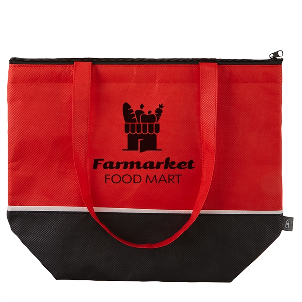 Red-Black color option for Rpet Insulated Cooler Bag