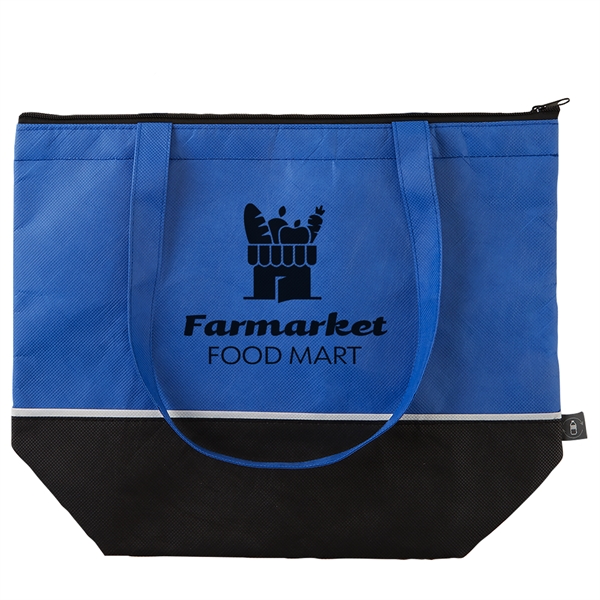 Royal Blue-Black color option for Rpet Insulated Cooler Bag