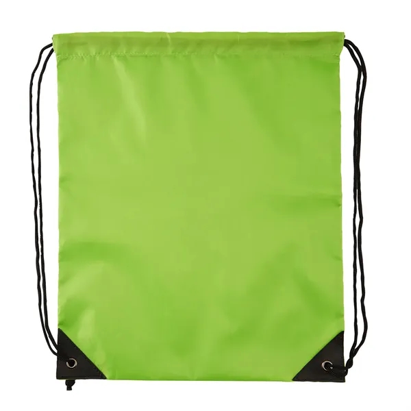 Green color option for Rpet Drawstring Backpack
