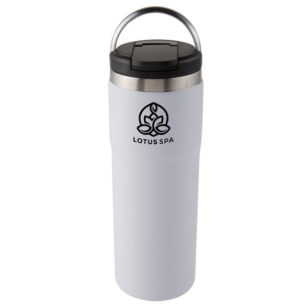 Matte White color option for 20 Oz Stainless Steel Bottle With Carrying Handle