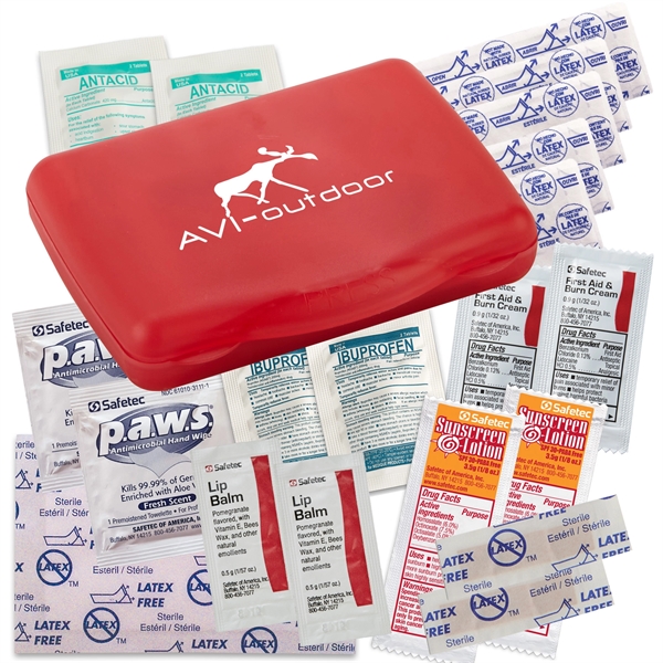 Translucent Red color option for Outdoor First Aid Kit