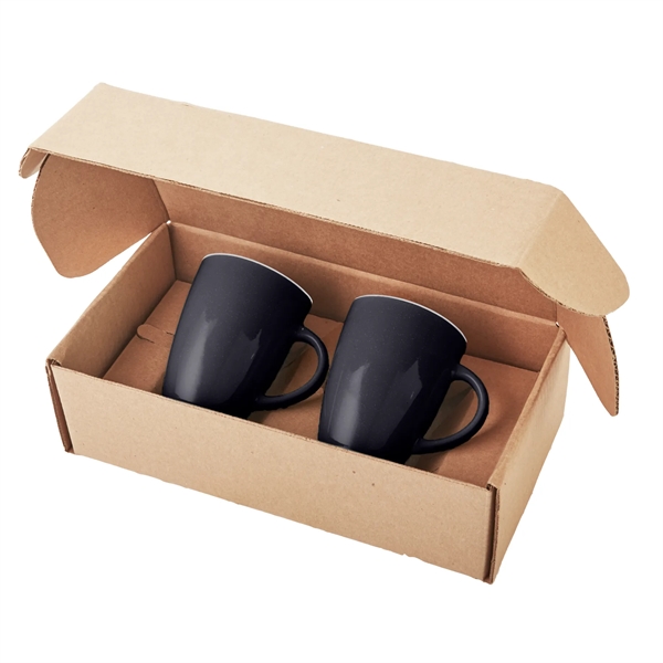 Black color option for 12 Oz Pacific Ceramic Mugs Gift Set