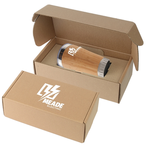 Photo of 17 Oz Stainless Steel Bamboo Insulated Tumbler Gift Set