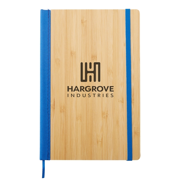 Blue color option for 6" X 8" Bamboo Journal With Rpet Back