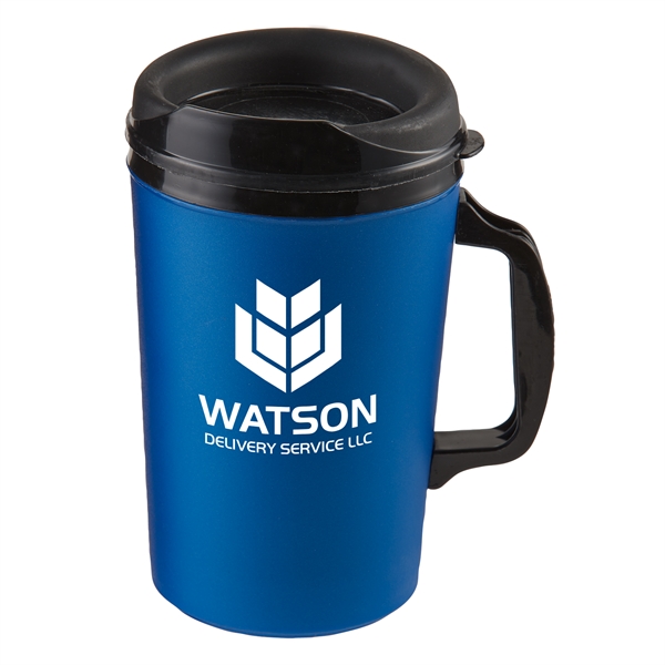 Blue color option for 34 Oz Mammoth Insulated Plastic Mug